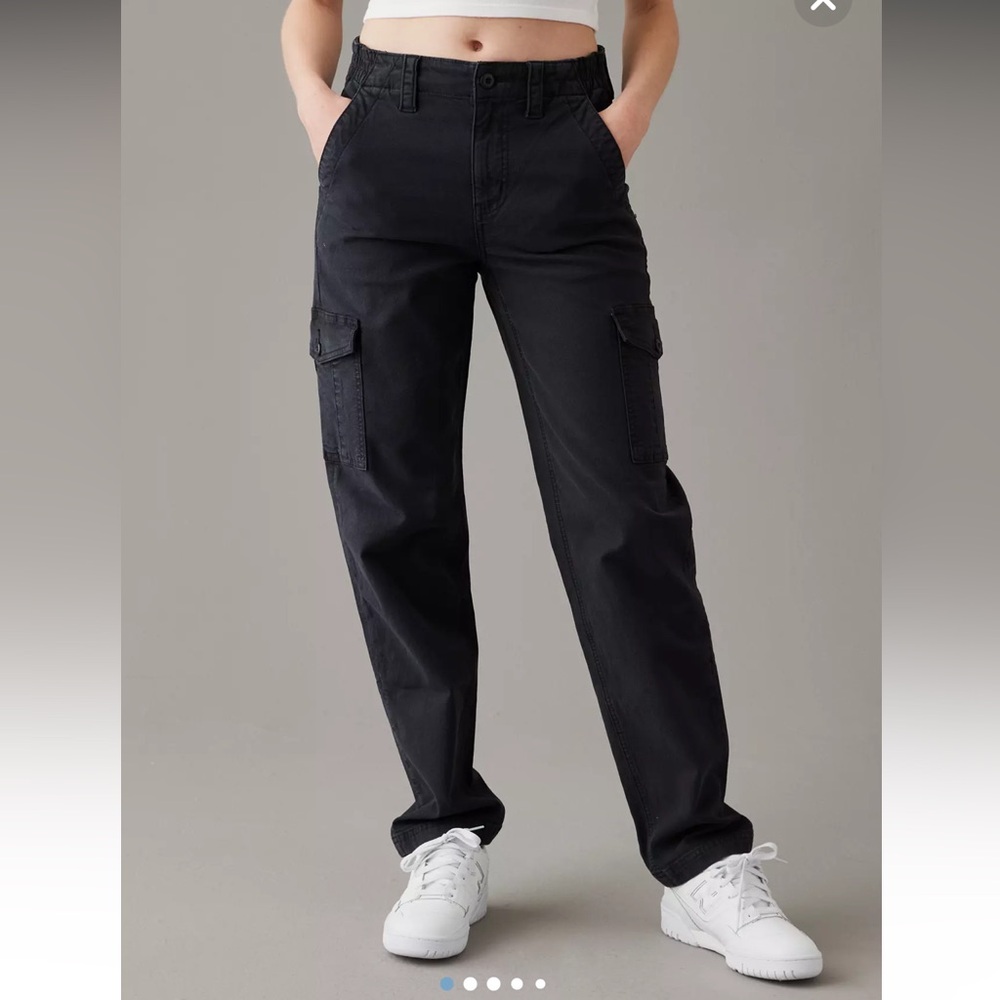 NWT American Eagle Outfitters Navy Blue Cargo Straight Pant